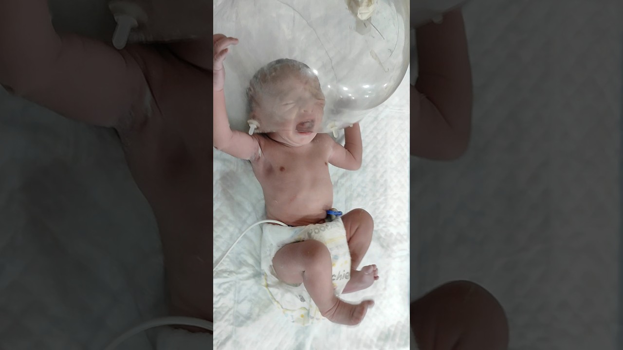 Newborn baby first cry #shorts #newbornbaby #babycrying
