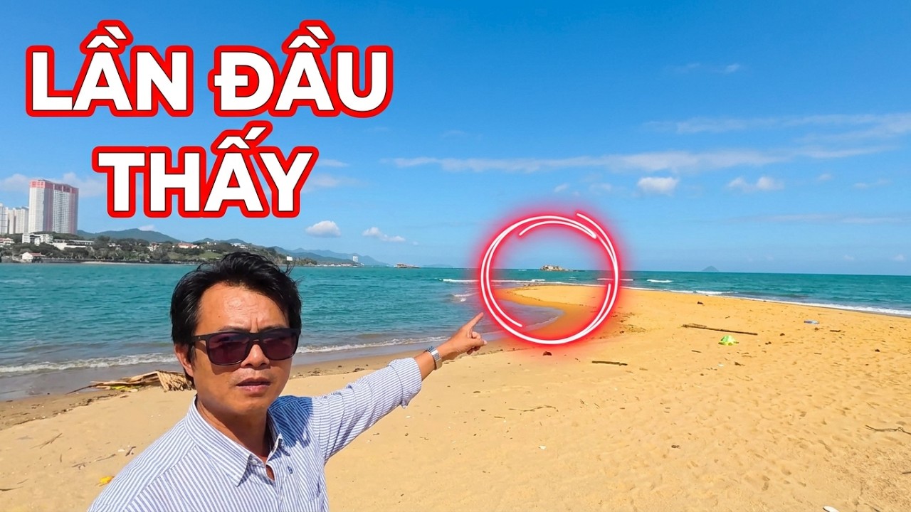 Nha Trang xuất hiện cồn cát lạ quá! Lần đầu mới thấy