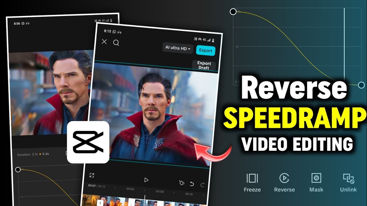Reverse Speed Ramp Video Kaise Banaye | Capcut Reverse Speed Ramp Tutorial | Speed Ramp Video Edit
