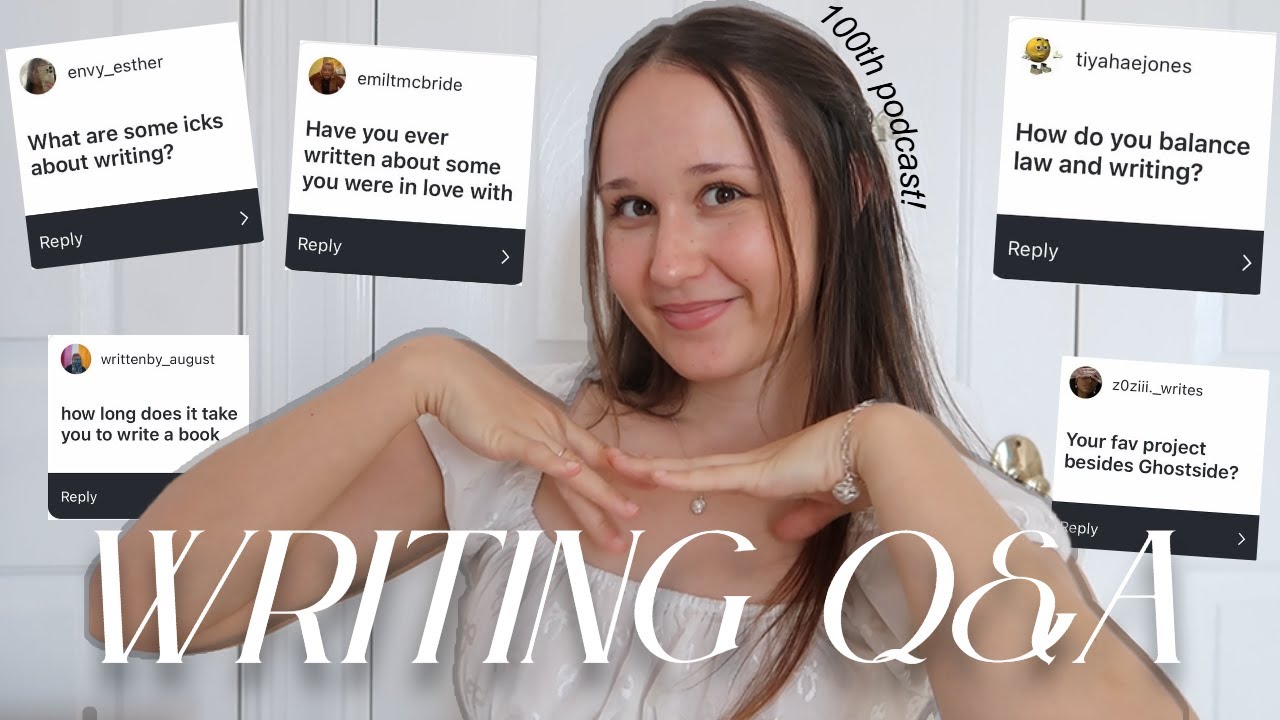 answering all your writing questions🎙️🤍100th podcast special! authortube q&a
