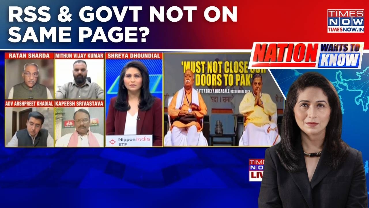 RSS Soft On Pakistan: 'Keep Talks Window Open'; Congress Hits Back | RSS & Govt Not On Same Page?