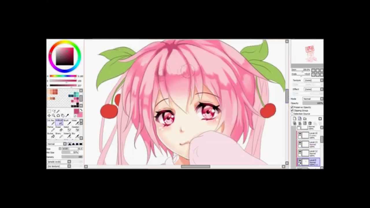 Sakura Miku Speed Painting