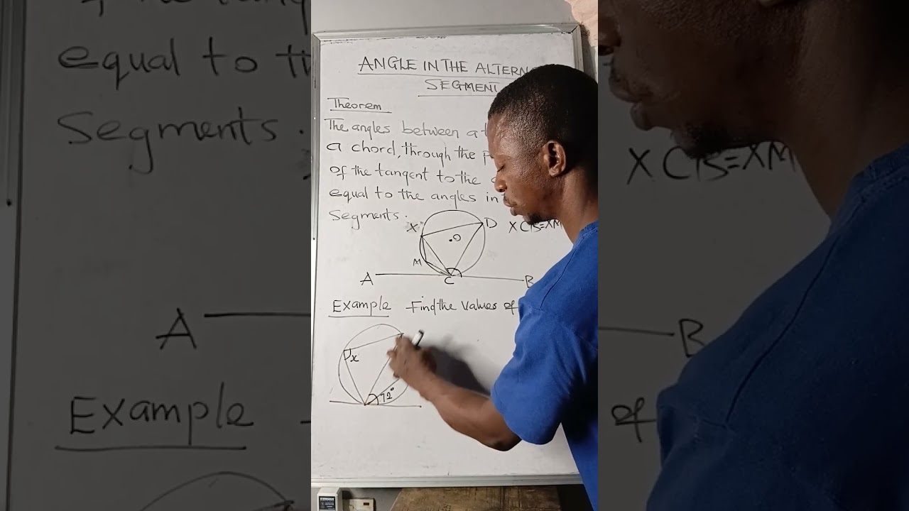 Tangent to a Circle Theorem #algebra #circletheorems #angles #circle #Mathematics #iqtest 