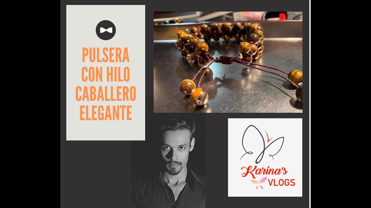 Pulsera de bisutería hilo para Caballero paso a paso