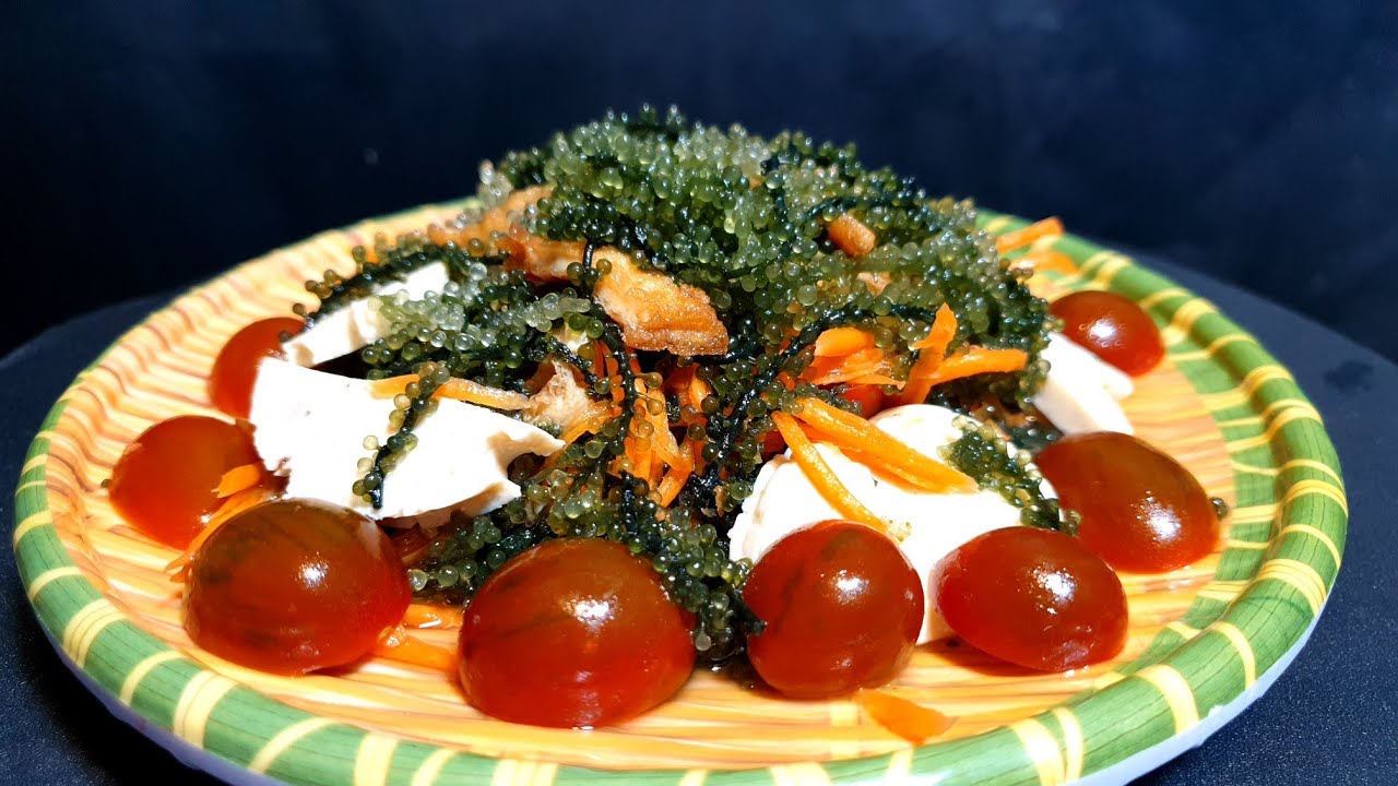 Món chay - RONG NHO TRỘN GỎI chay  -Thanh cooking