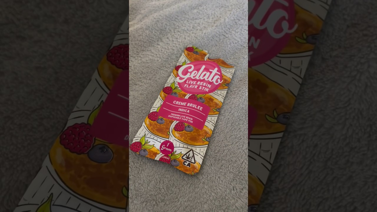 GELATO CR&Egrave;ME BR&Ucirc;L&Eacute;E DISPOSABLE UNBOXING 💨 #vape