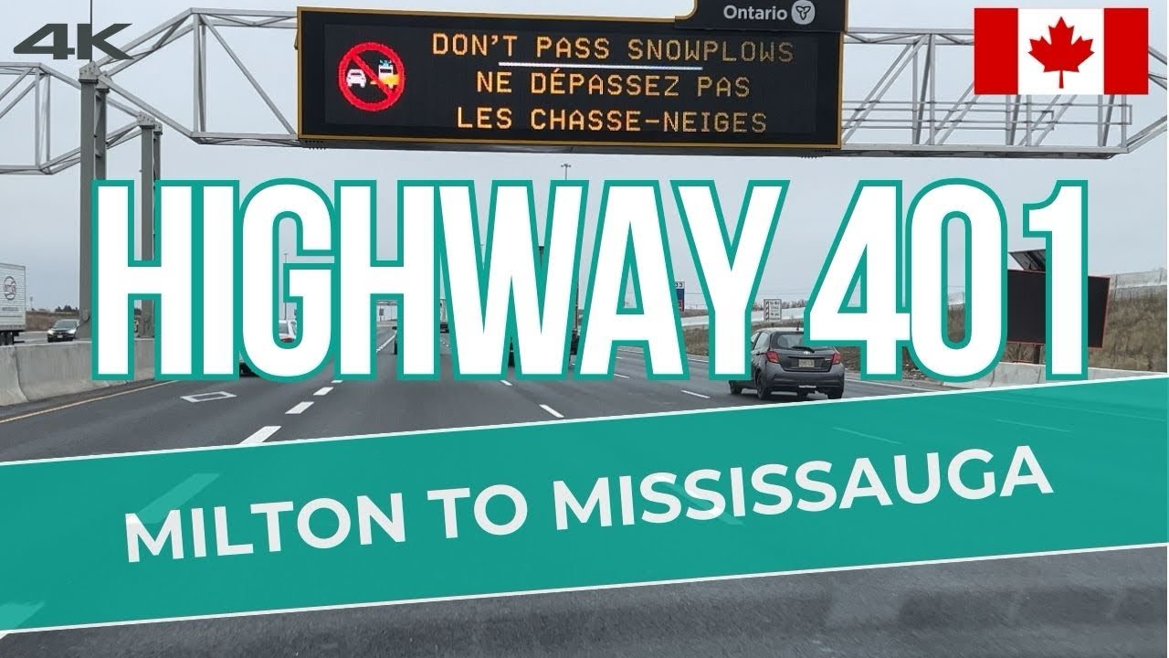 Milton to Mississauga - Drive on Highway 401 🇨🇦