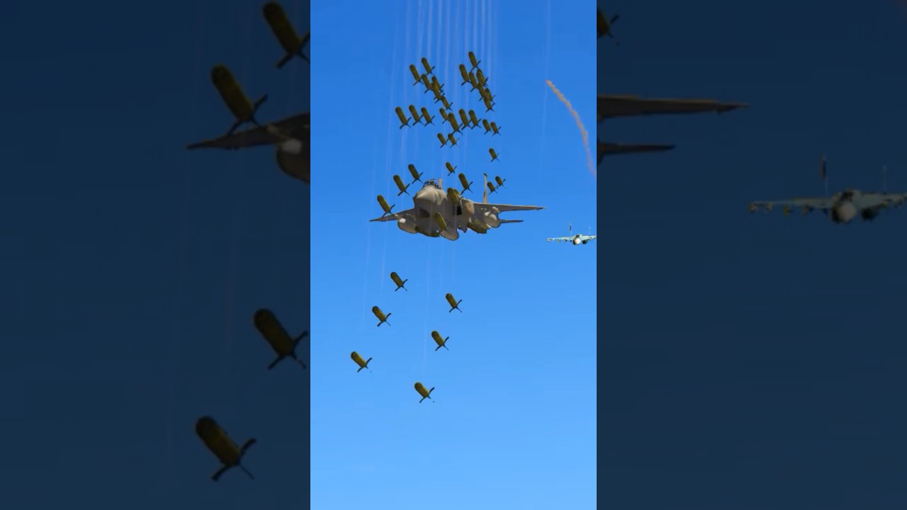 Ukrainian F-15 strike eagle drops cluster bombs on Russian Military base|Gta5