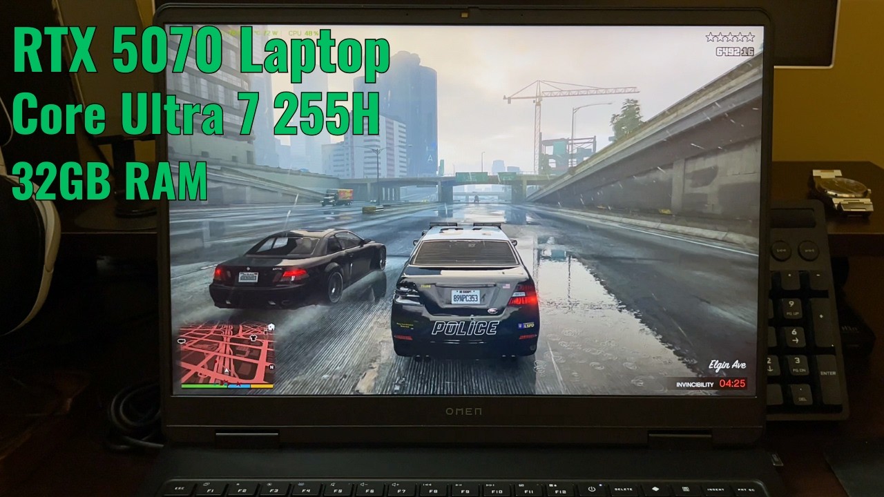 GTA 5 Ultra Setting - RTX 5070 Laptop - Core Ultra 7 255H