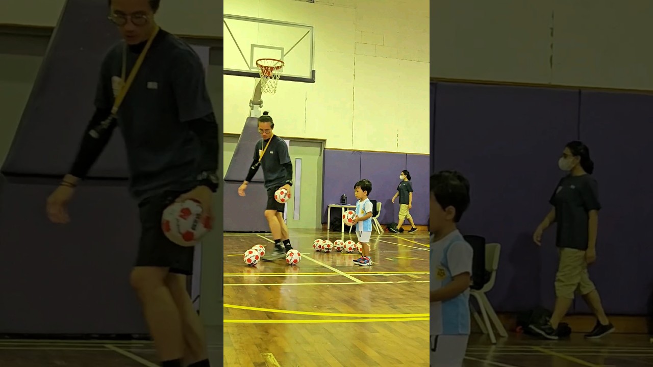 #parentingtips : #soccer exercise for #toddlers -- bagus untuk motorik #anak