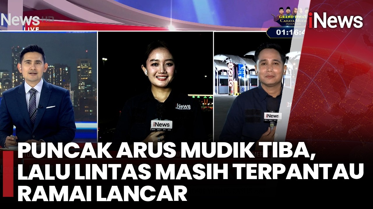 Puncak Arus Mudik Ramai Namun Lalu Lintas Tetap Lancar | iNews Room 14/03