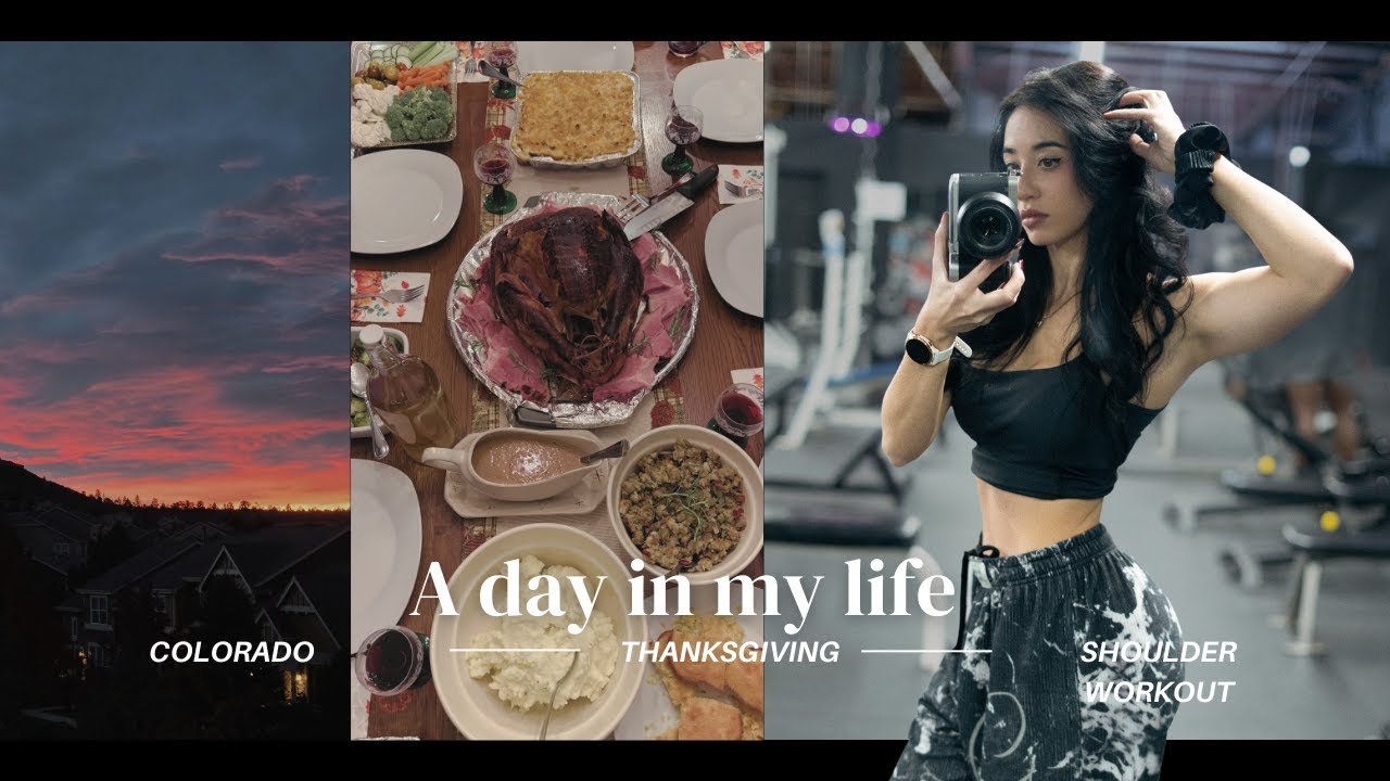 【アメリカvlog】実家帰省 | Thanksgiving | 肩トレ！