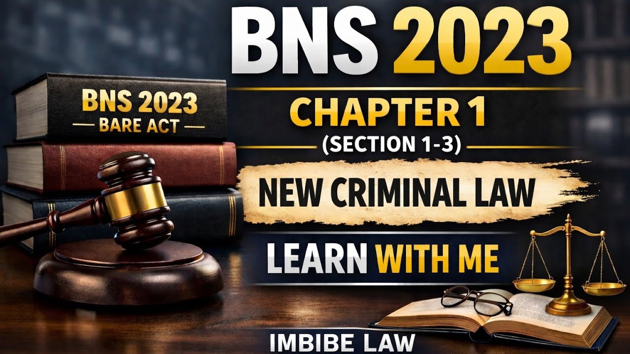 Chapter 1 (Section 1-3) BNS,2023 || JLO JDA 