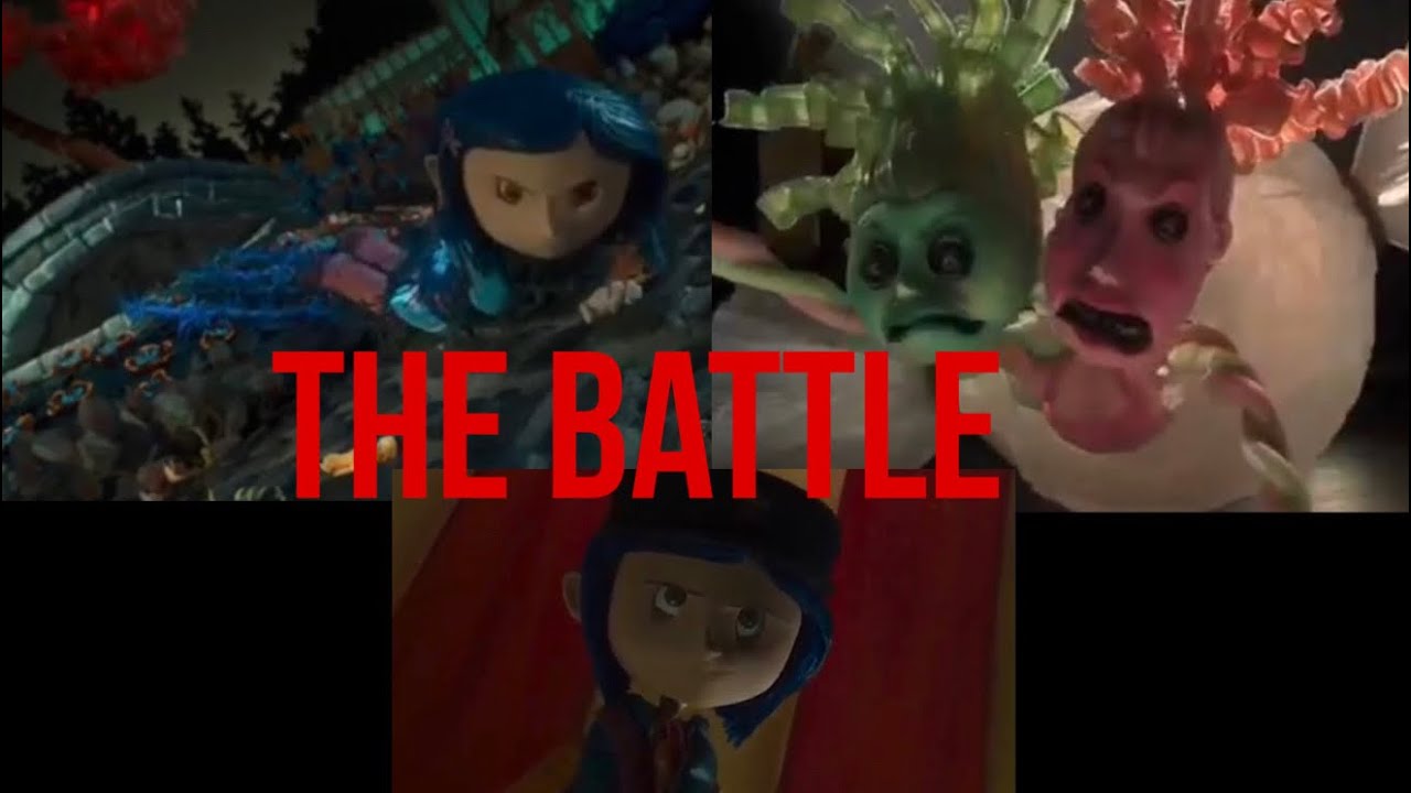 Coraline BATTLING in the other world⚔️to find the 3 ghost eyes to free her missing parents!!😬