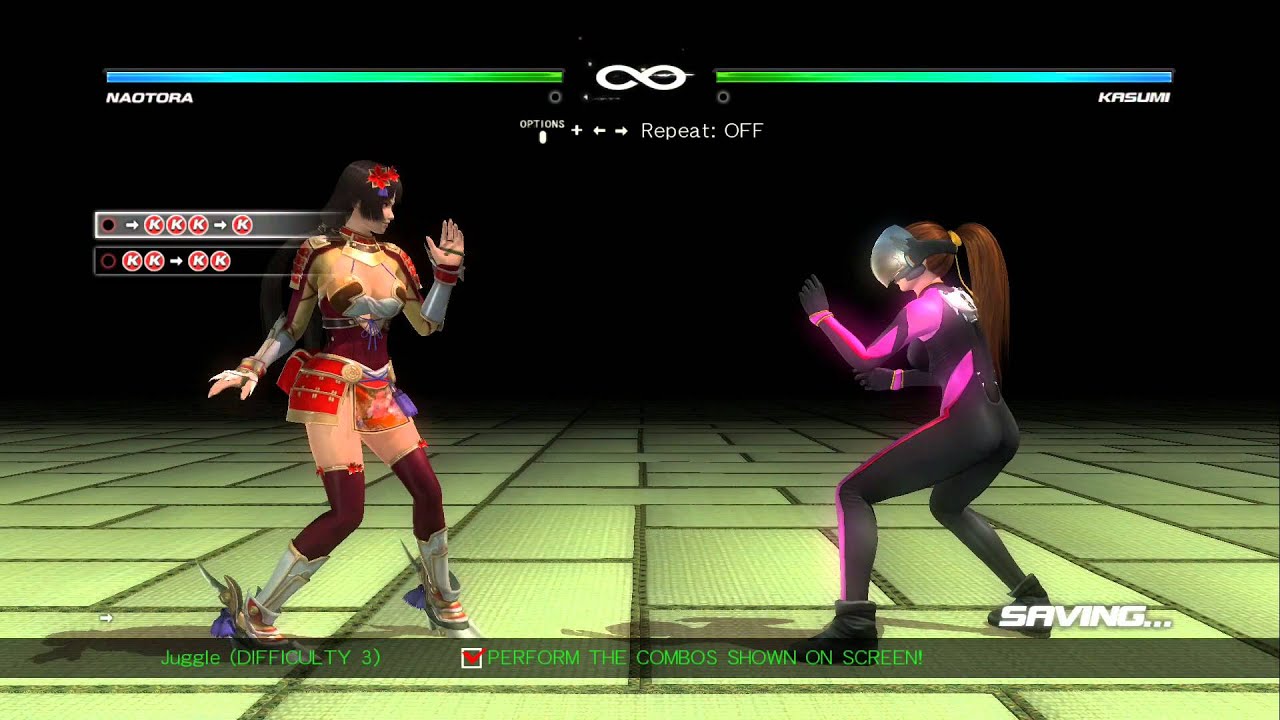 Dead or Alive 5: Last Round - Naotora Ii Combo Challenge [60 FPS]