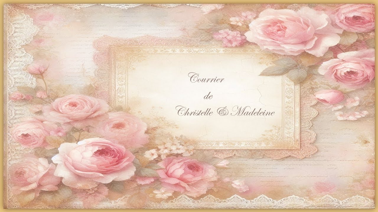 Courrier de Christelle et Madeleine (@christelle madeleine scrap ) Mille mercis à vous deux 🥰