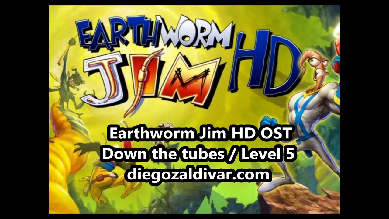 Earthworm Jim HD Music - Down the Tubes / Level 5