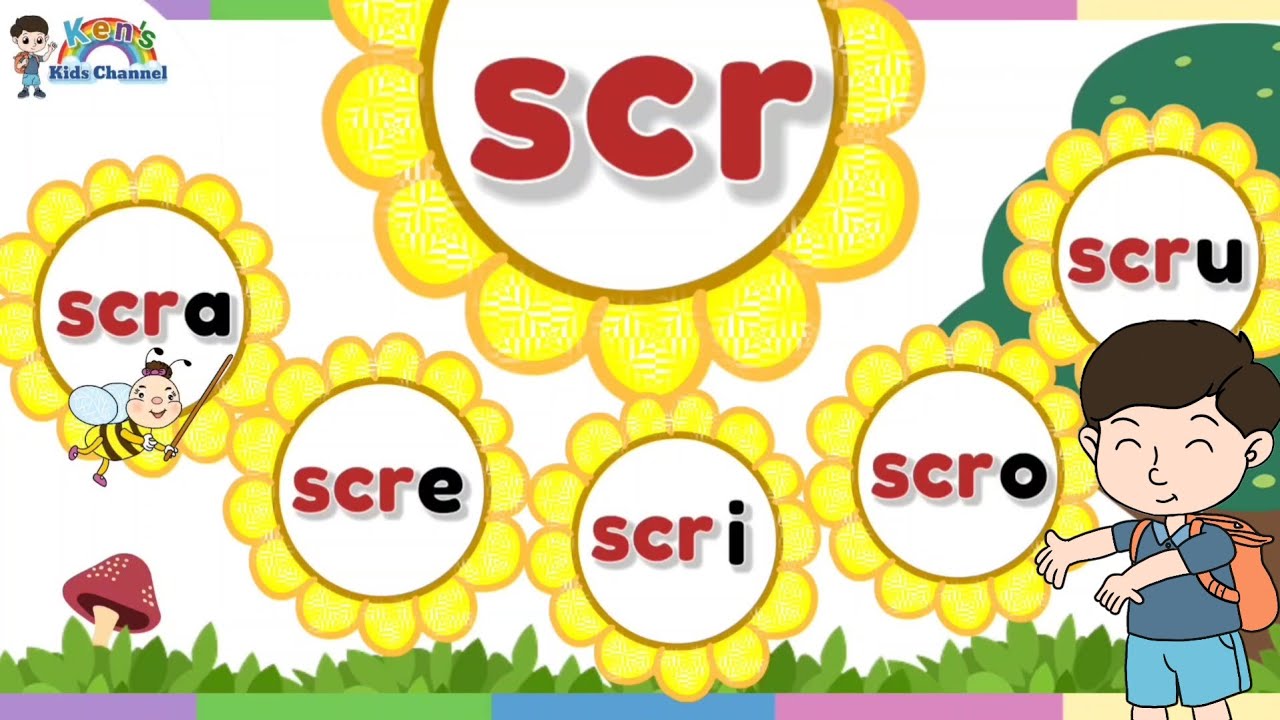 Three-Letter Consonant Blends | Phonics for Kids | English Reading Lesson 