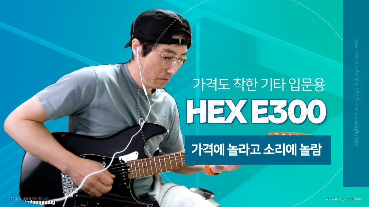 입문자용기타가 이정도? HEX Guitar E300리뷰