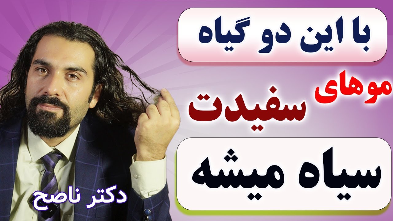 موی سفیدتو با این دو گیاه سیاه کن! راهکارهای طبیعی برای رفع سفیدی موی سر با دکتر ناصح