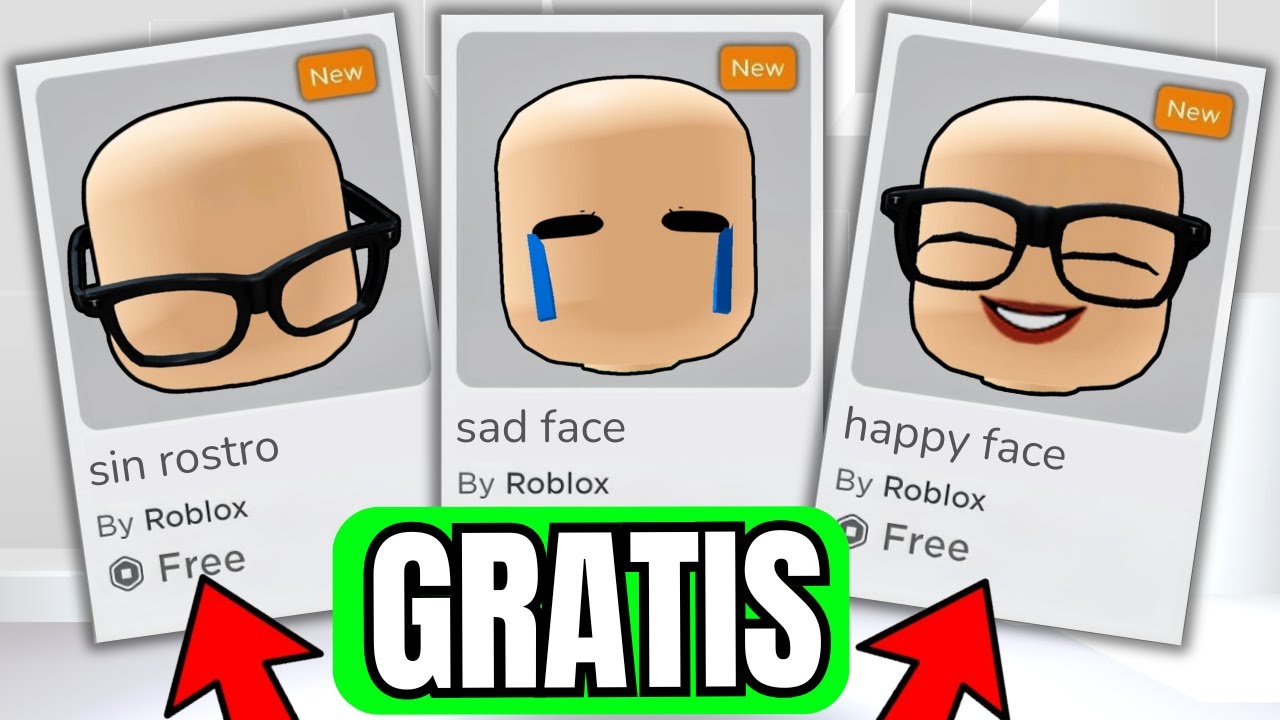 NUEVAS CARAS GRATIS EN ROBLOX CREA CARAS CON LAS NUEVAS FUNCIONES DE ROBLOX