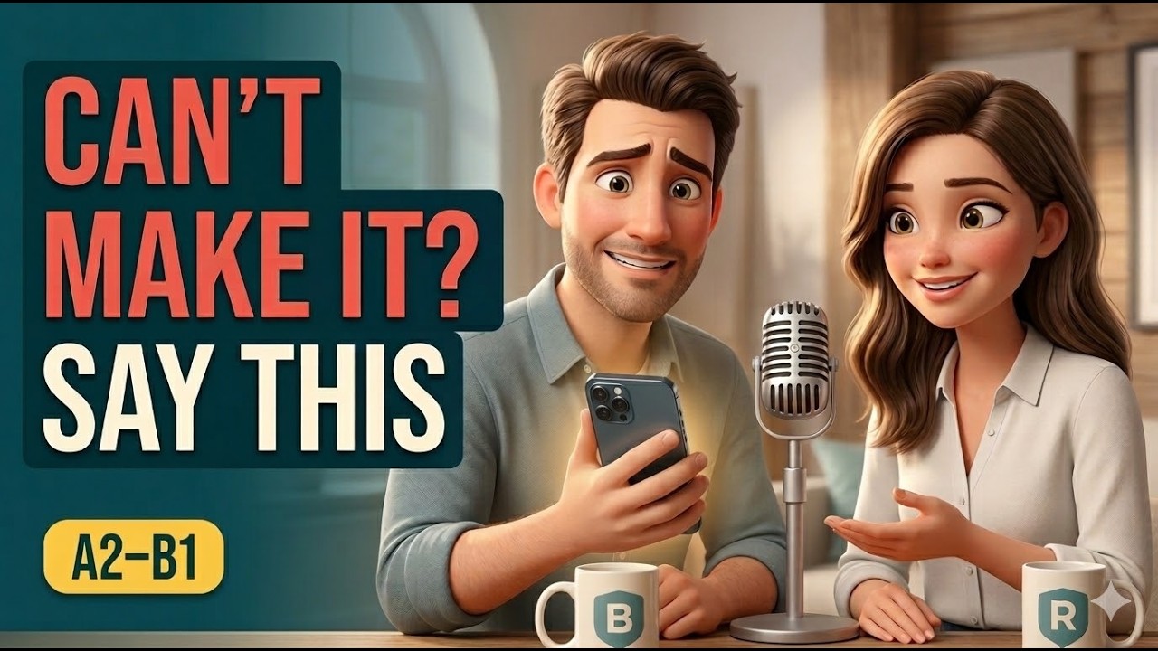 Talking About Canceling Plans in English | Polite Ways to Say No (A2–B1)