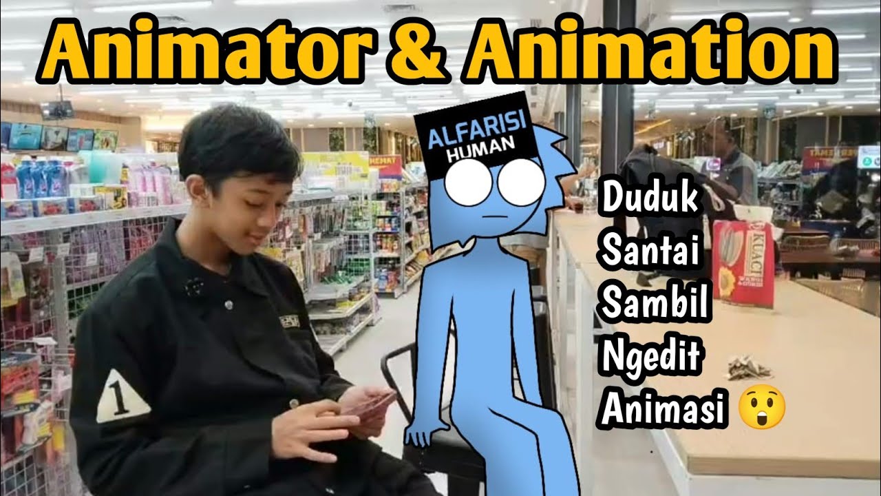 Animator Animation Duduk Santuy Sambil Ngedit 😎