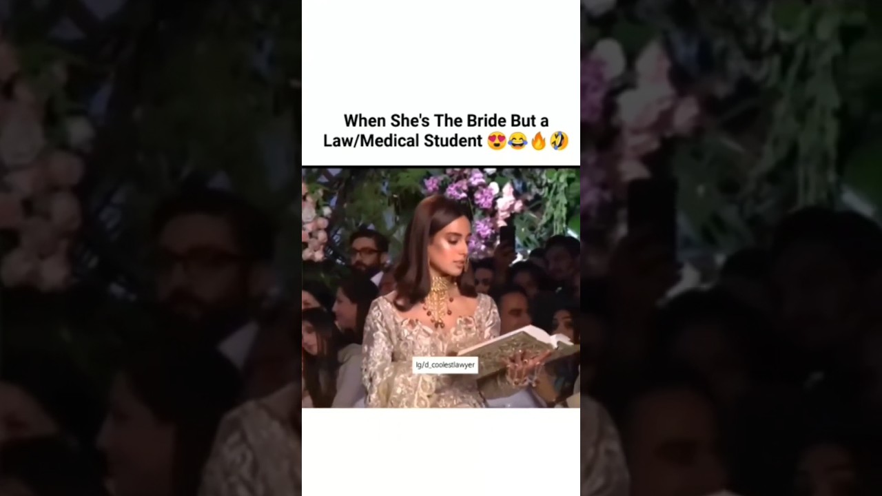 when bride is a lawyer 😂