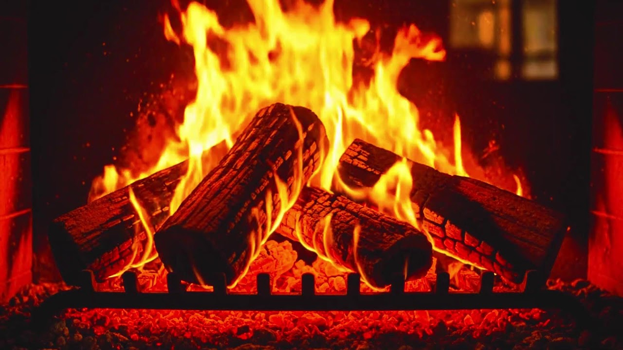 This Cozy Fireplace Will Melt Your Stress Away 🔥 Relaxing Fire Sounds