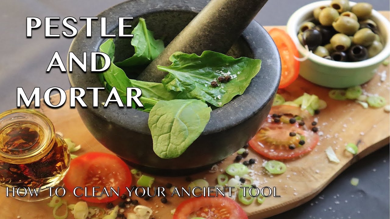 Pestle and Mortar | How to season and clean your granite Mortar THE RIGHT WAY
