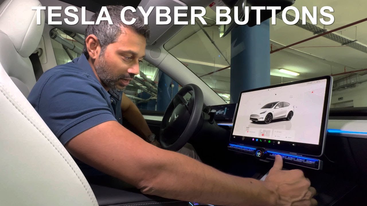 Adding buttons to My Tesla model Y | Tesla Cyber Buttons Review