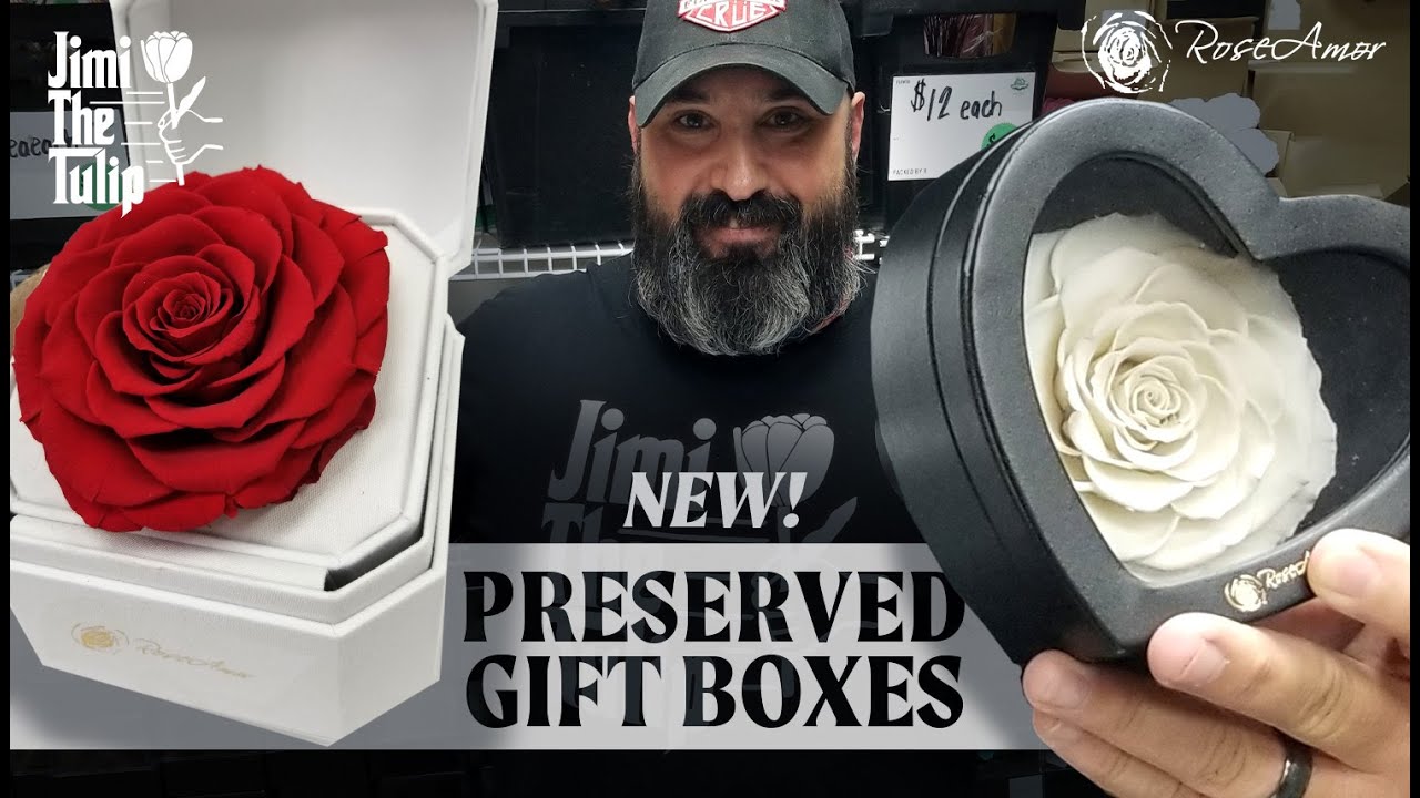 JFTV: New Rose Amor Preserved Rose Gift Boxes 2020 with #JimiTheTulip