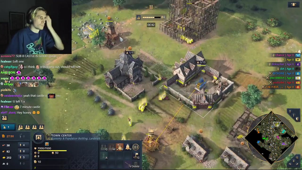 XQC plays Age Of Empires IV 4v4 with friends (part1)