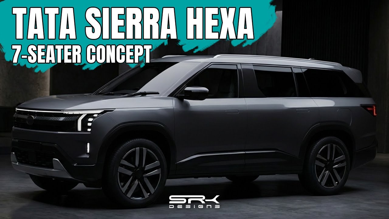 Эволюция легенды: концептуальный дизайн 7-местного внедорожника Tata Sierra Hexa | SRK Designs