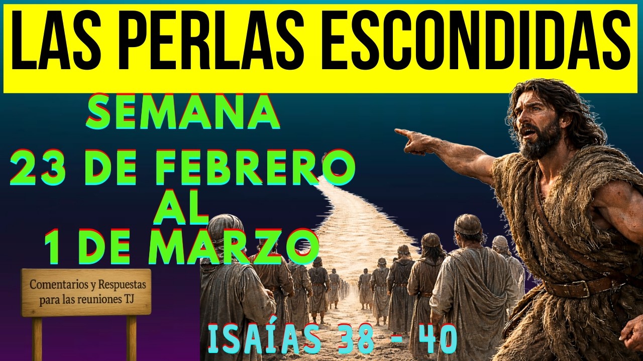 Busquemos PERLAS ESCONDIDAS de esta Semana / 23 de febrero al 1 de marzo / Isaías 38 - 40