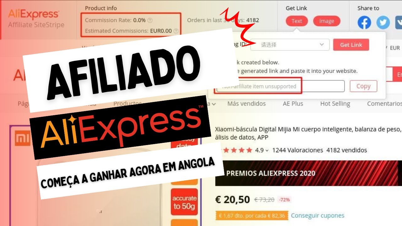 Como Criar uma Conta no Portal de Afiliados do AliExpress em Angola - Passo a Passo Simples!