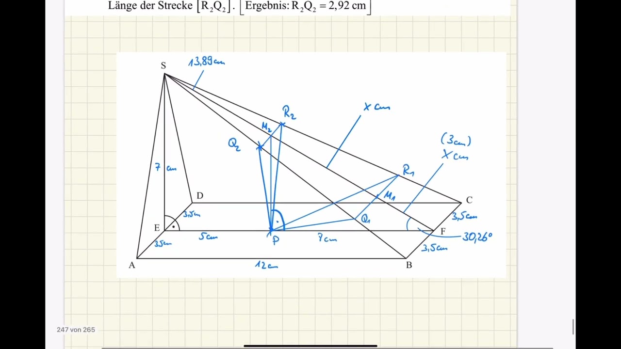 Pyramide Abschlussprüfung 2017 A2 MathematikII III Realschule Bayern