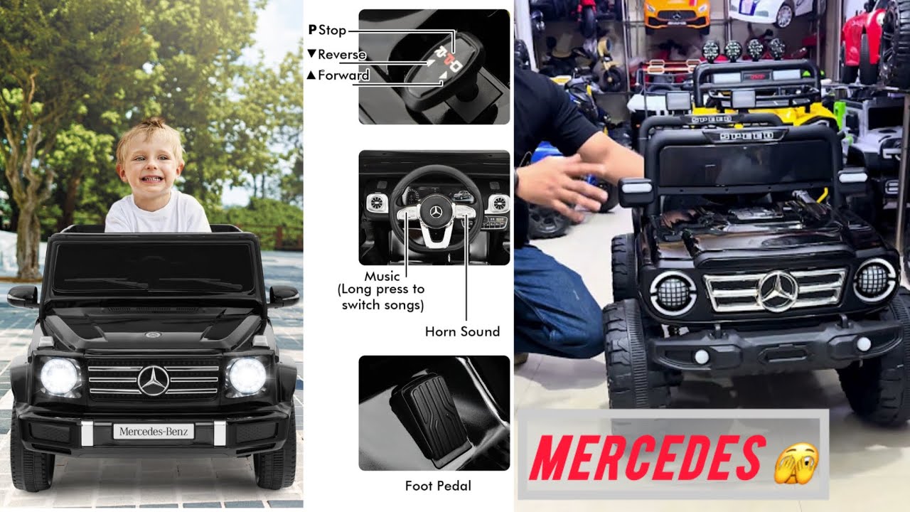 Mercedes Kids Car Set Unboxing & Setup | Tires & Accessories Complete!