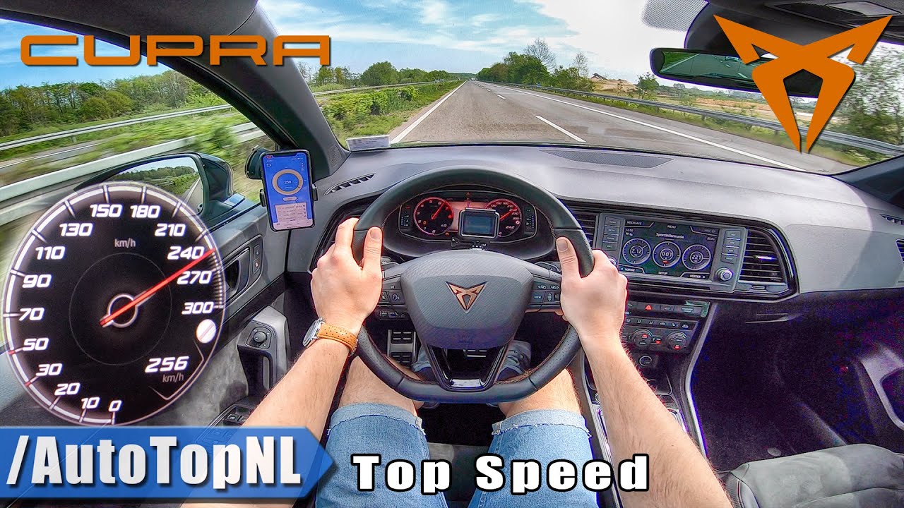 CUPRA ATECA 2.0 TSI 300HP 4Drive AUTOBAHN POV 256km/h TOP SPEED by AutoTopNL