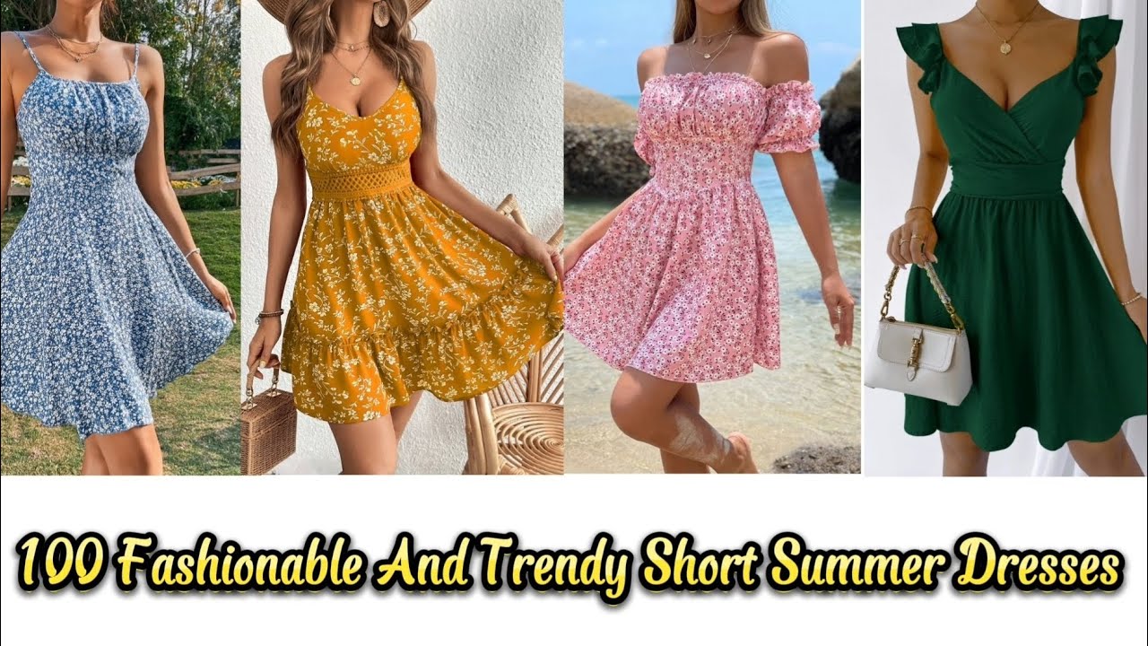 Summer Chic: Embrace the Sun with Casual Short Dresses! Latest Casual Summer Dresses 2023 #fashion