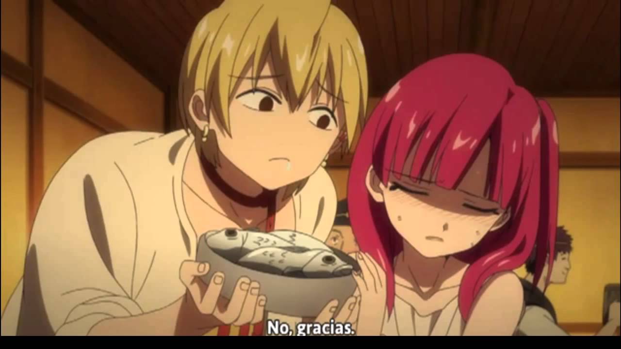 Morgiana eats fish - Magi