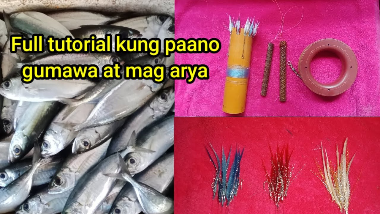 full tutorial kung paano guwama at mag Arya ng pang huli ng mtambaka... for night fishing only..