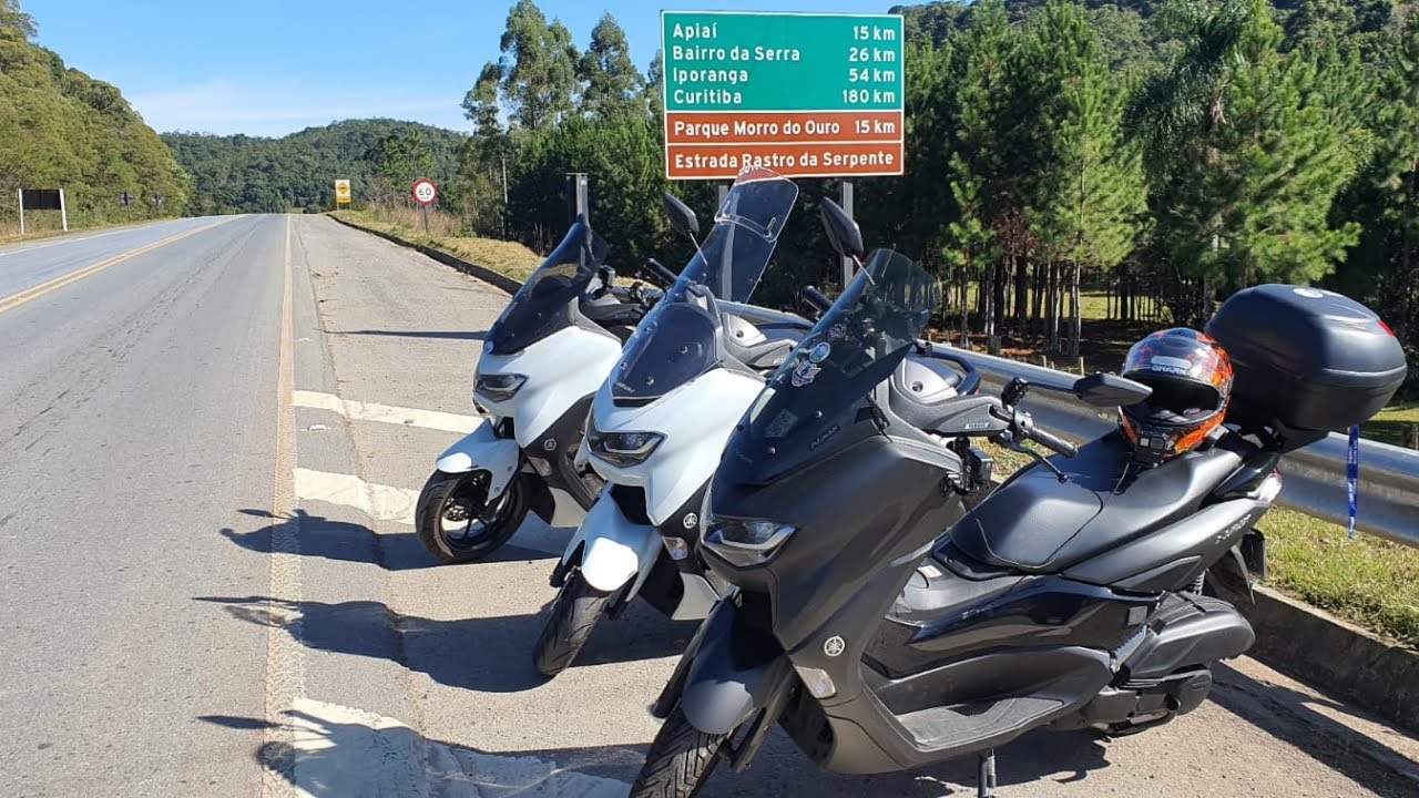 Viagem de Scooter - 870 Km em um dia!  Nmax 2022 - Bate e volta Sp a Curitiba - Rastro da Serpente.