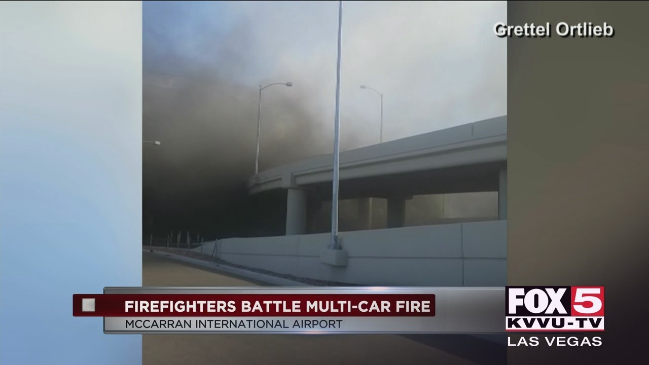 Crews fight fire at McCarran International Airport