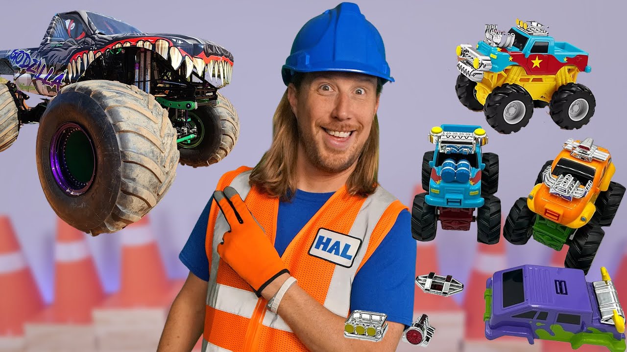 Monster Truck Toys with Handyman Hal | Monster Trucks Rule!