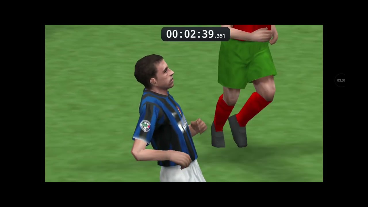 Speedrun de pes 2008 categoria copa Konami, tempo: 5 Minutos e 19 segundos, time ( inter de Milão).