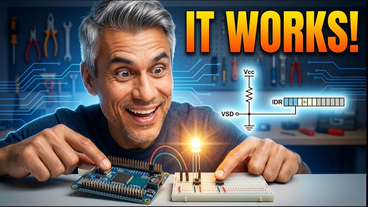 STM32 GPIO Input Configuration: Pull-Up Resistors & IDR Register