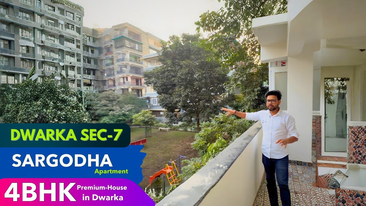 Premium 4BHK ✅ for Sale  in Dwarka Sector 7 | Sargodha Apartments | Full Tour | Society flats