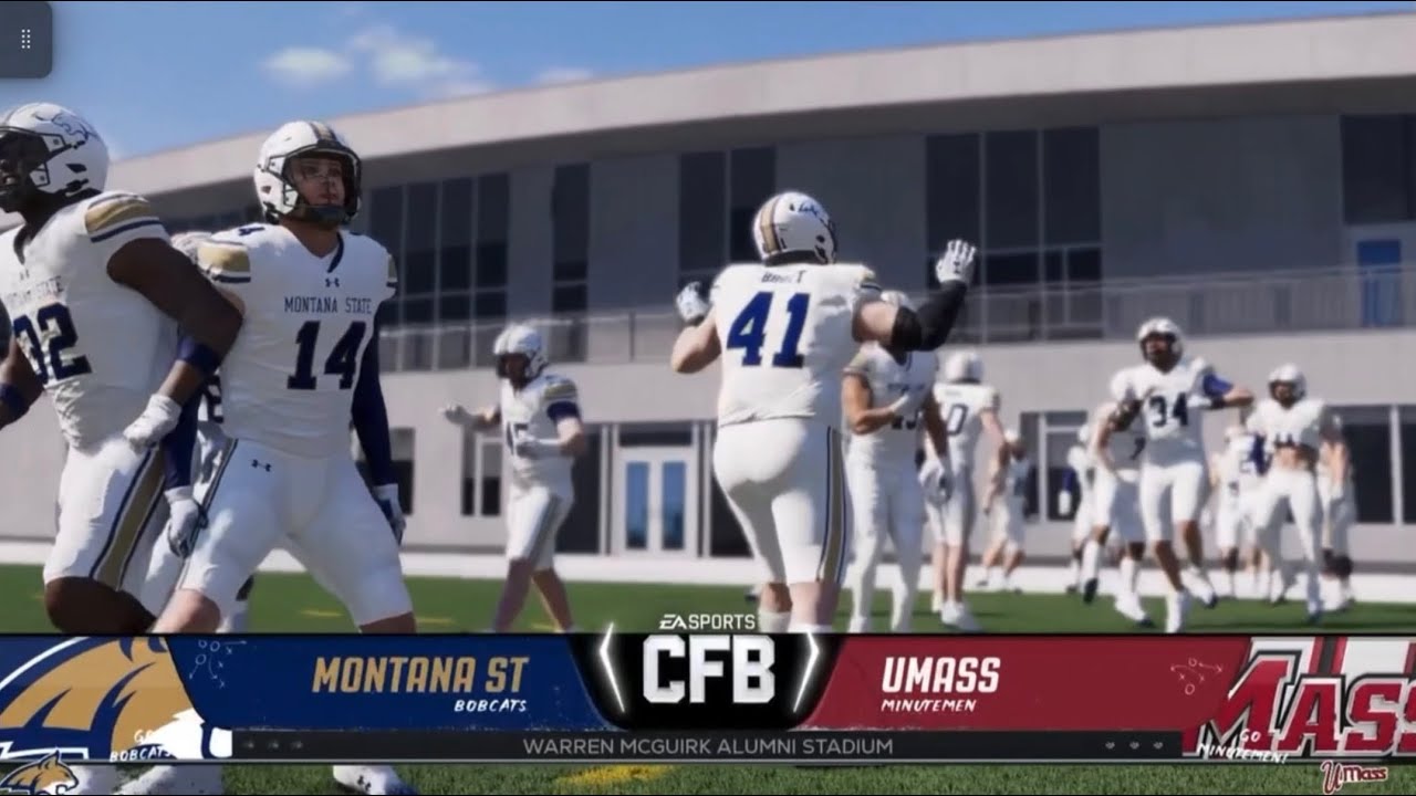 Can the best FCS team beat the worst FBS team? Montana State Vs UMass College Football 26 Simulation