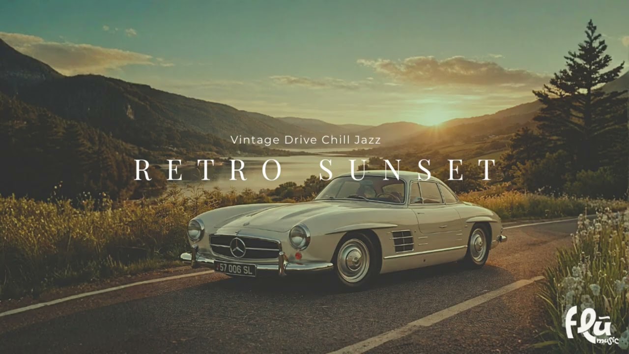 Sunset Jazz Drive Playlist | Relaxing Retro Evening